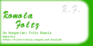 romola foltz business card